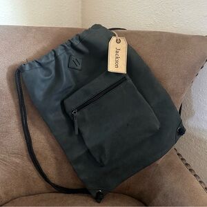 Jackson Black Drawstring Backpack - NWT